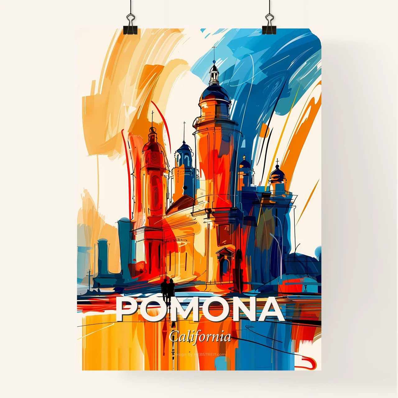 Vibrant Pomona, California Poster