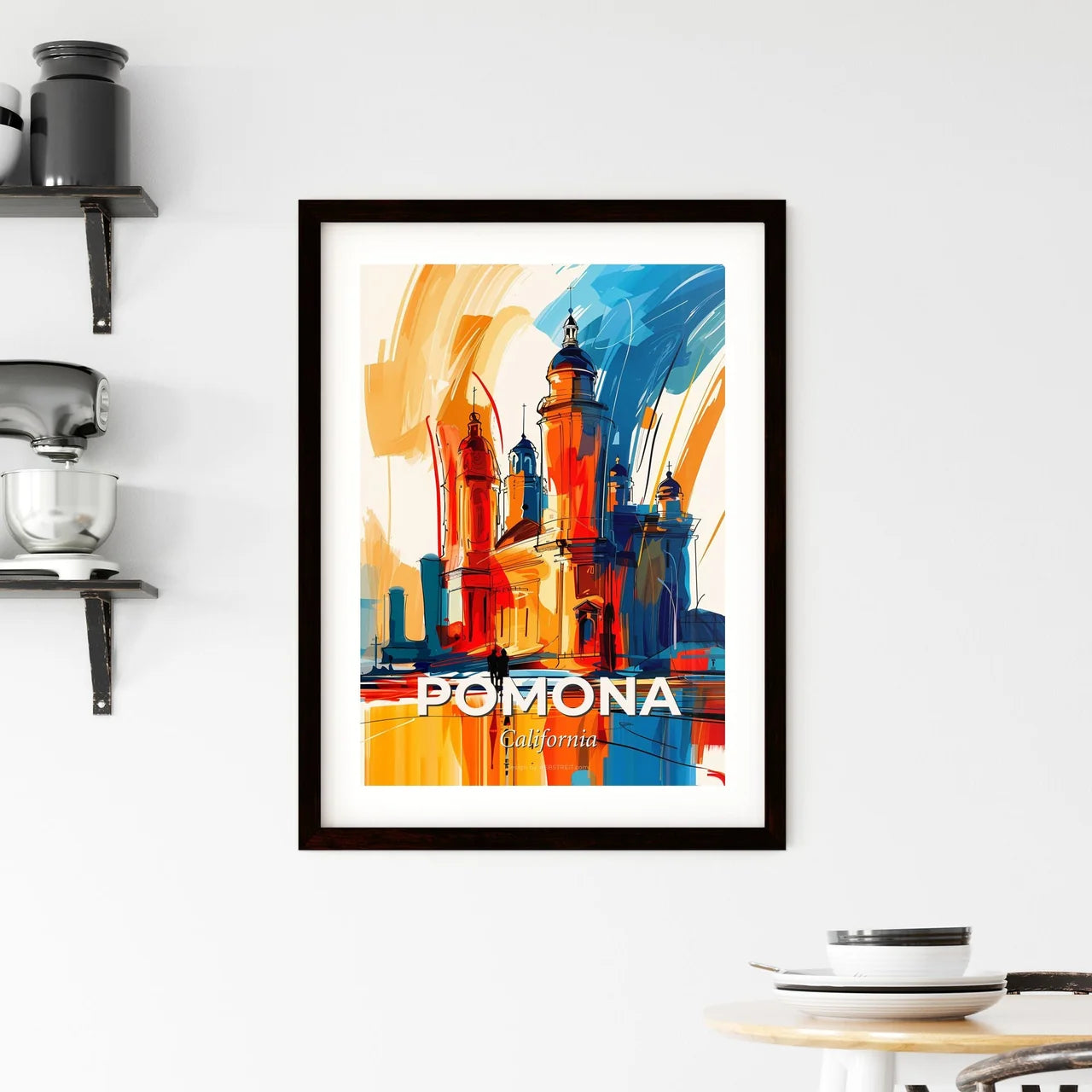 Vibrant Pomona, California Framed Print