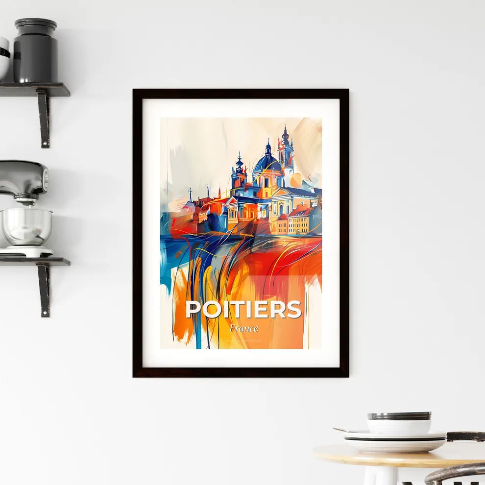 Vibrant Poitiers, France Framed Print