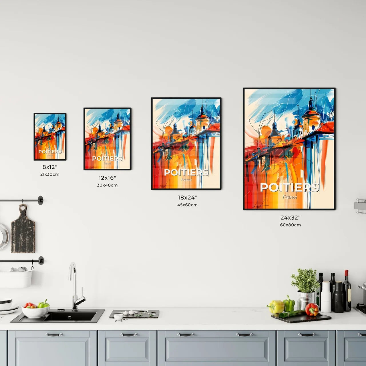 Vibrant Poitiers, France Kitchen Art