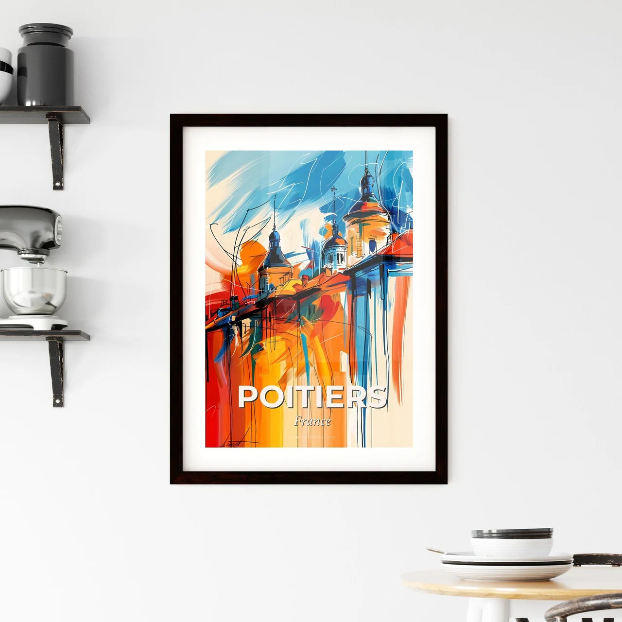 Vibrant Poitiers, France Framed Print