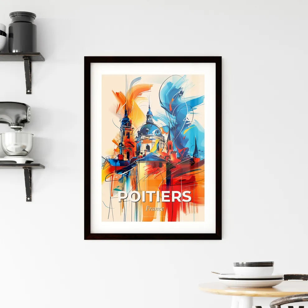 Vibrant Poitiers, France Framed Print