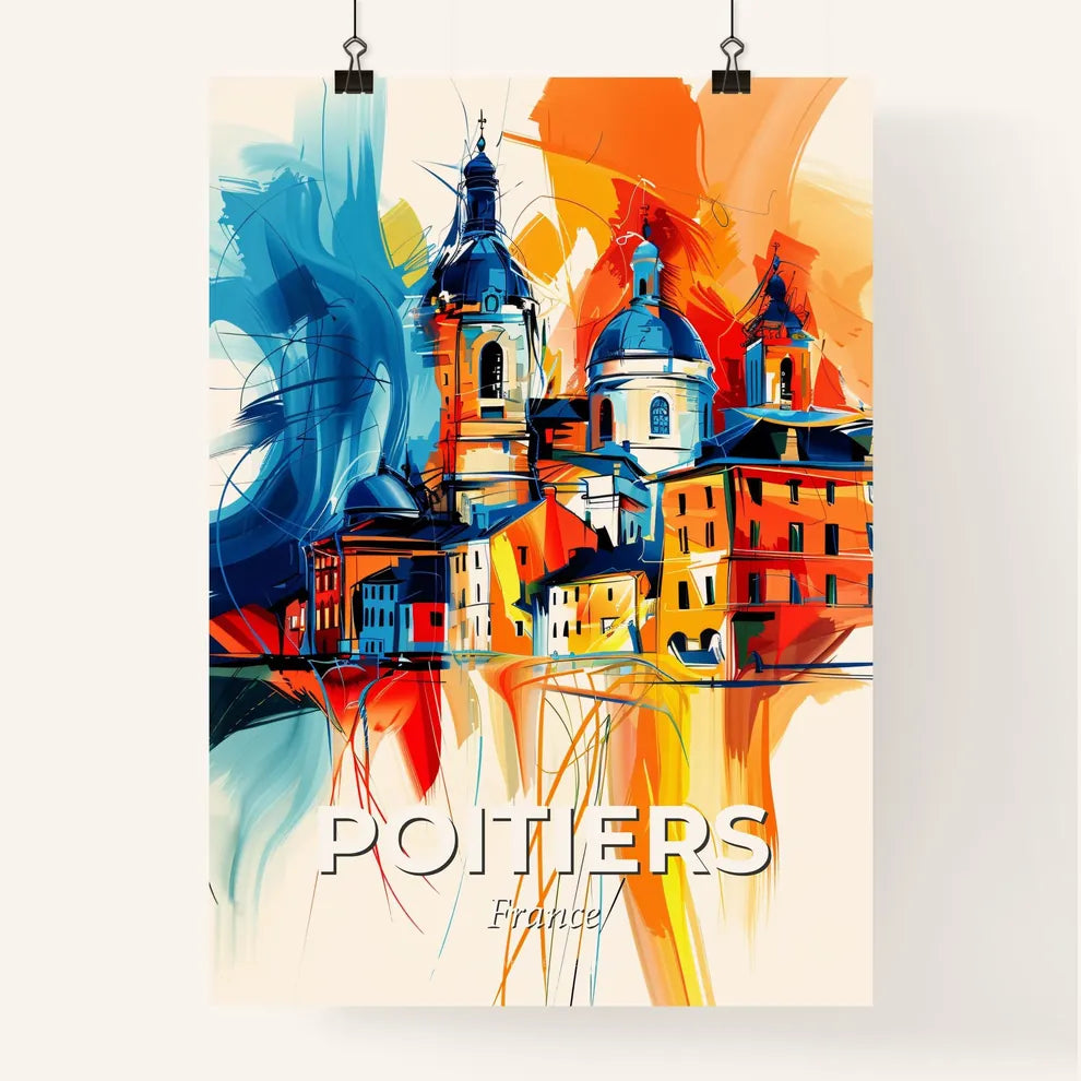 Vibrant Poitiers, France Poster
