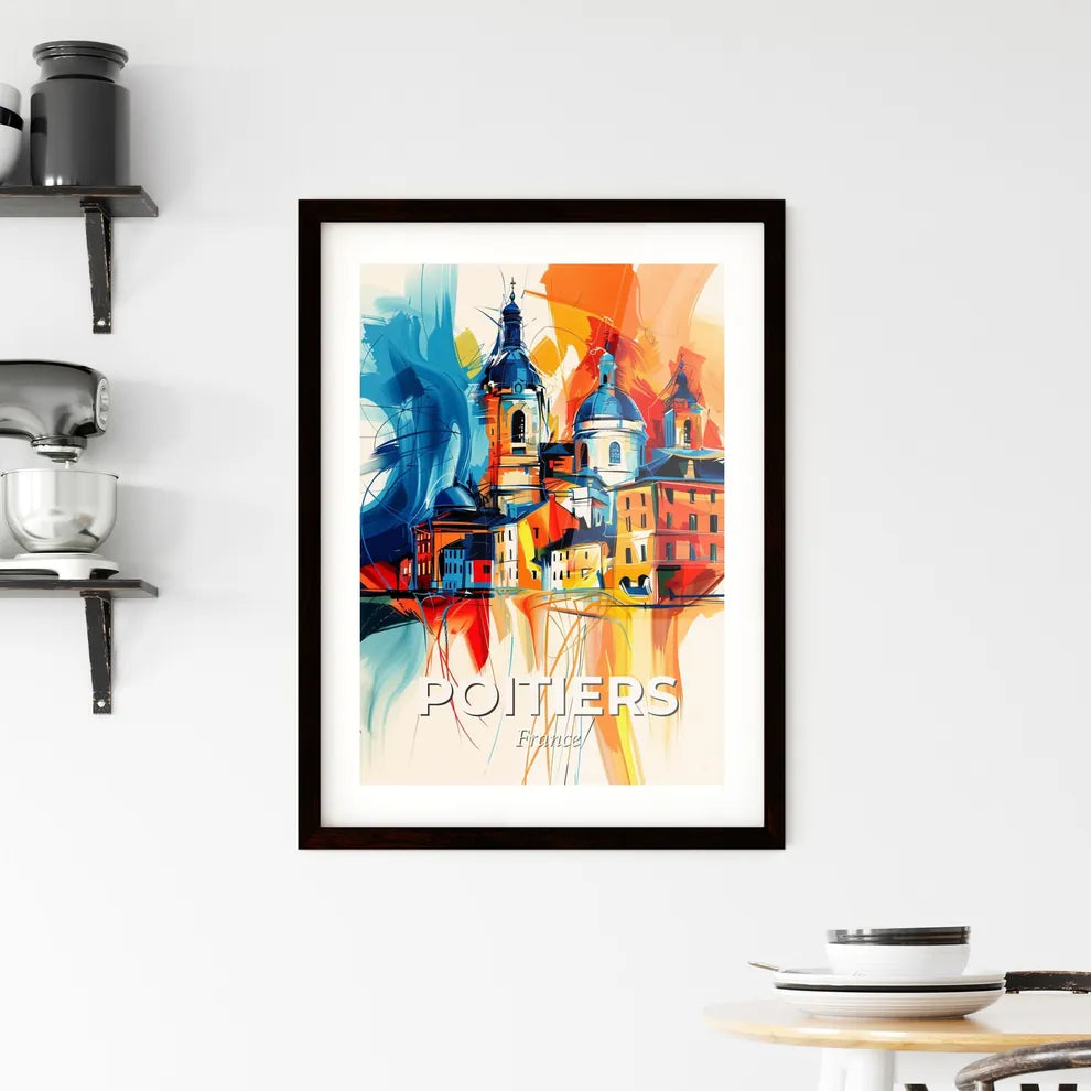 Vibrant Poitiers, France Framed Print