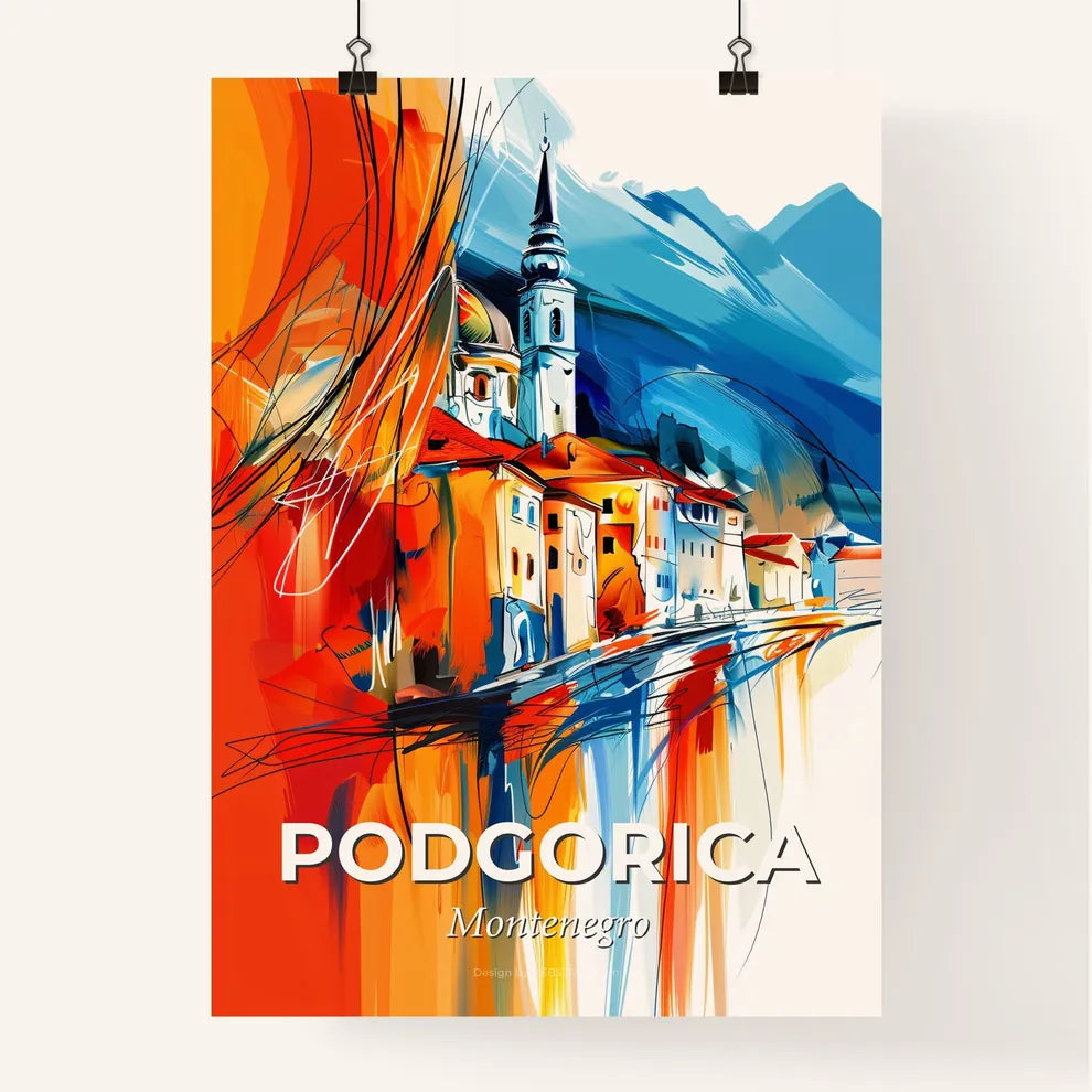 Vibrant Podgorica, Montenegro Poster