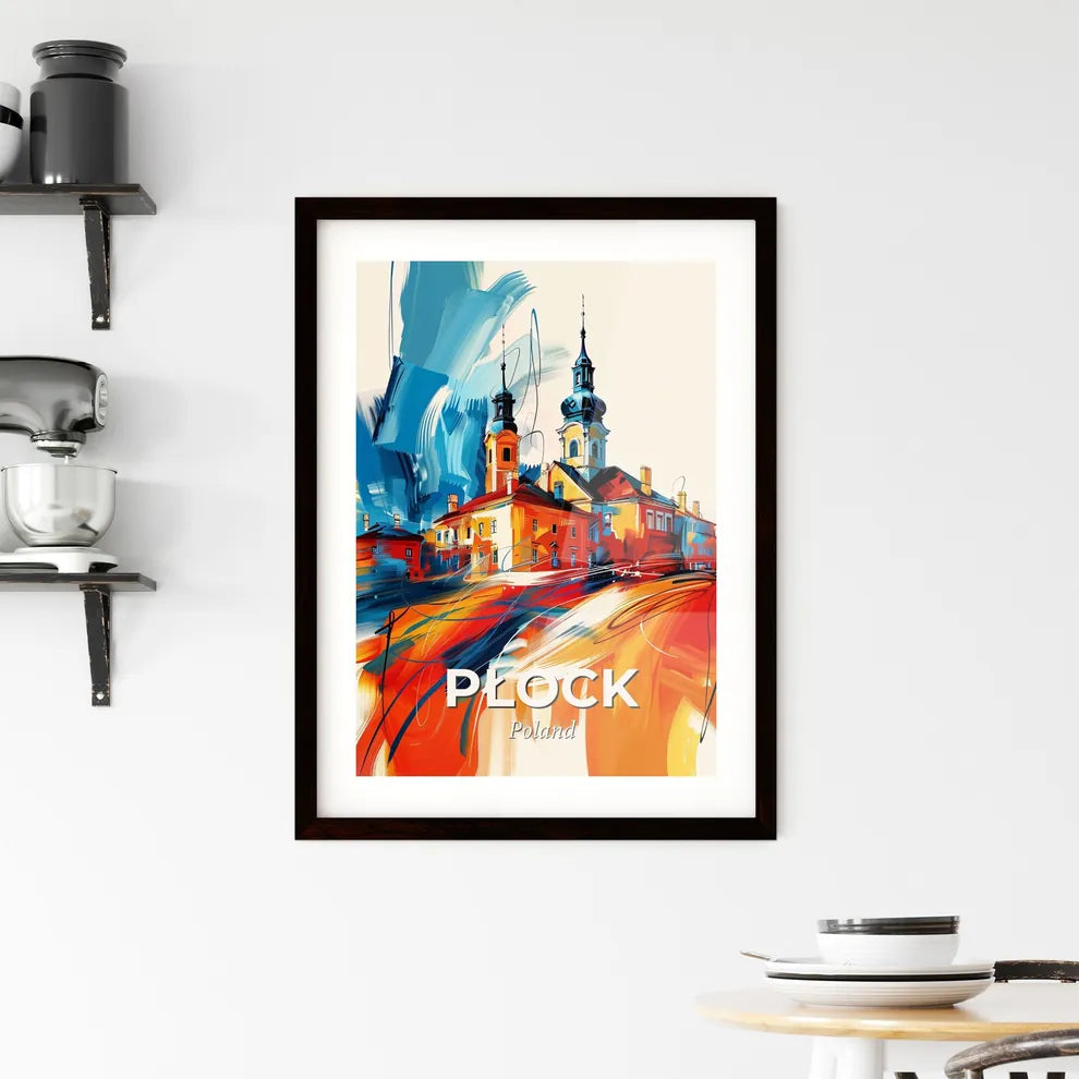 Vibrant Płock, Poland Framed Print