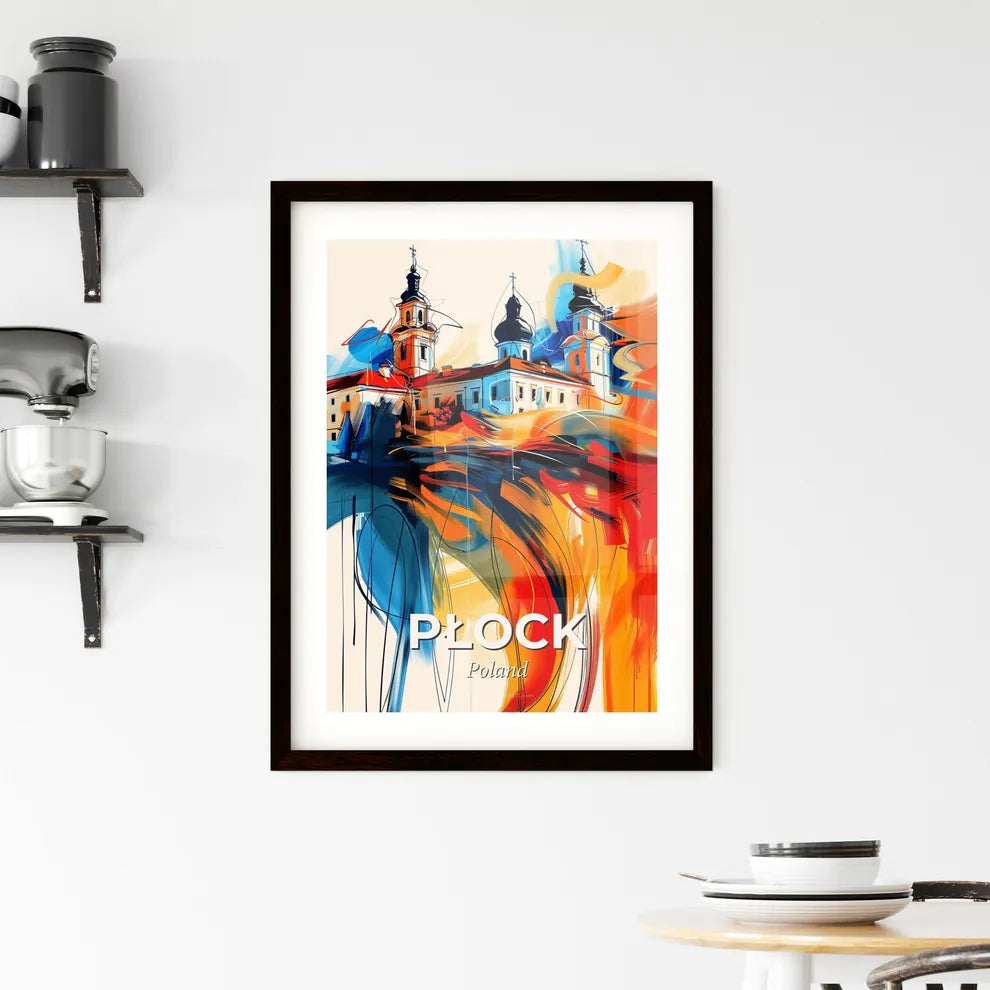 Vibrant Płock, Poland Framed Print