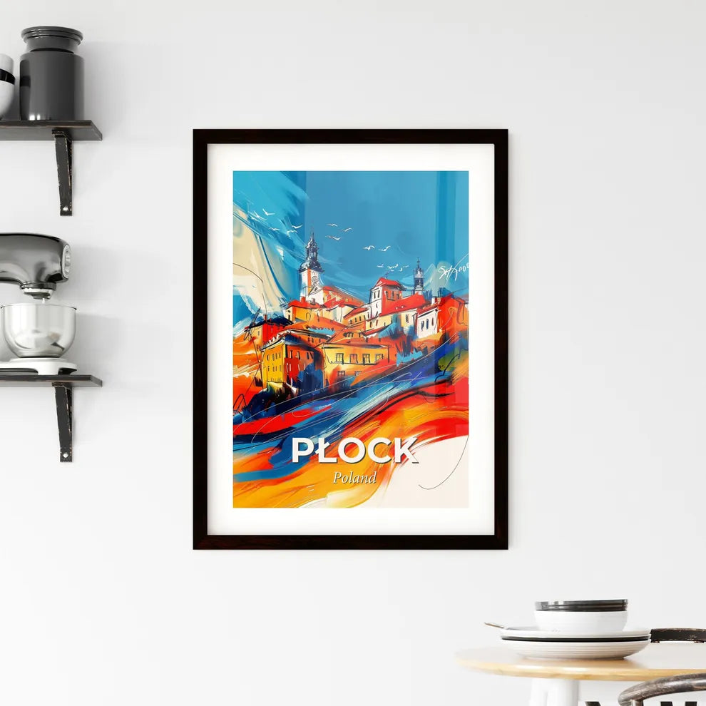 Vibrant Płock, Poland Framed Print