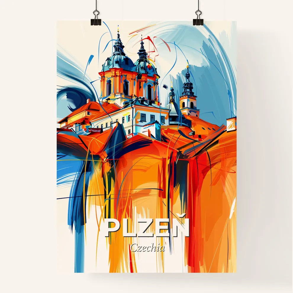 Vibrant Plzeň, Czechia Poster