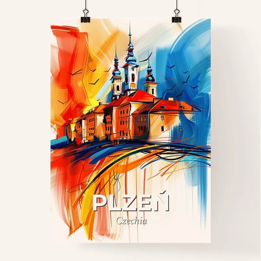 Vibrant Plzeň, Czechia Poster