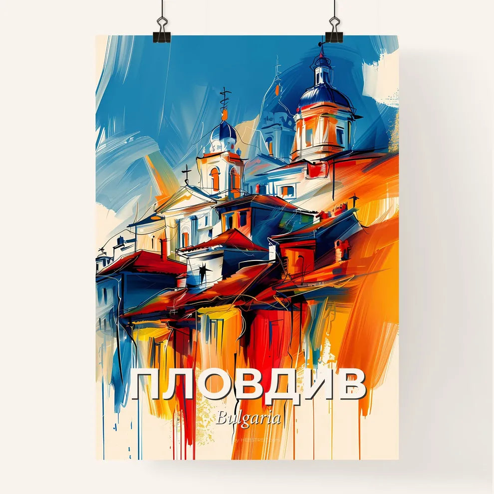 Vibrant Пловдив, Bulgaria Poster