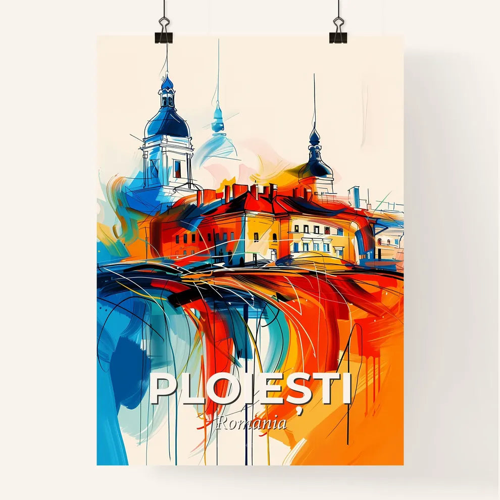 Vibrant Ploiești, Romania Poster
