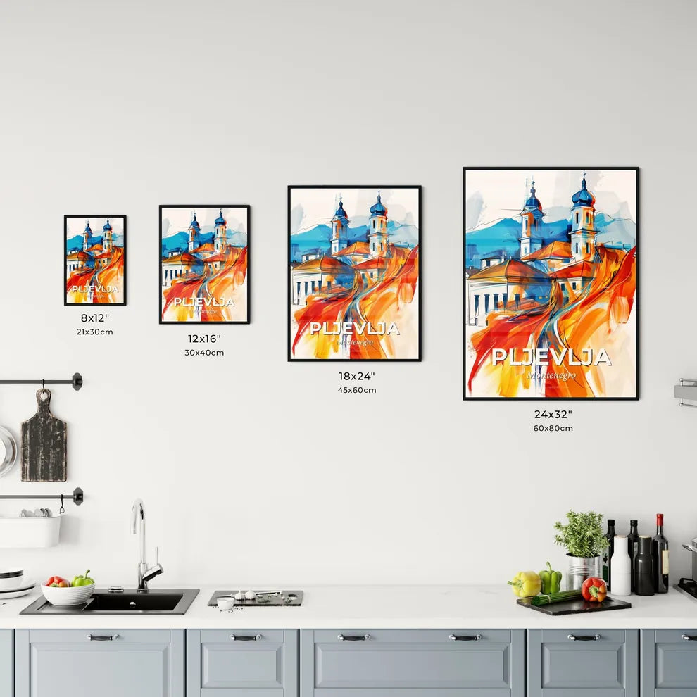 Vibrant Pljevlja, Montenegro Kitchen Art