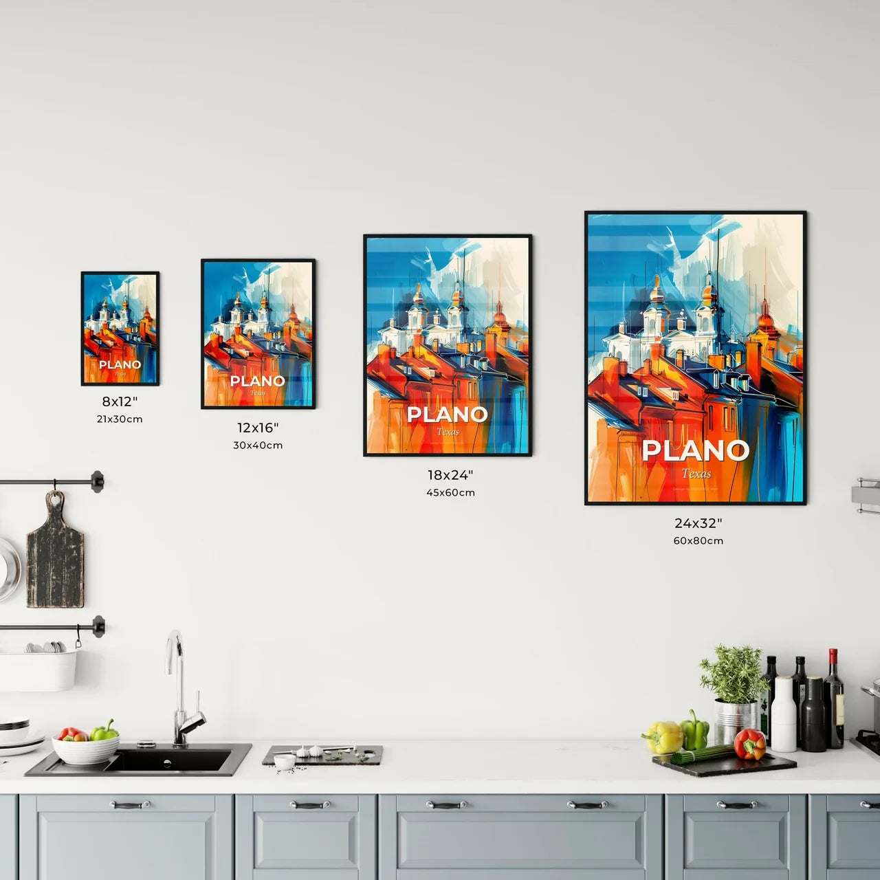 Vibrant Plano, Texas Kitchen Art