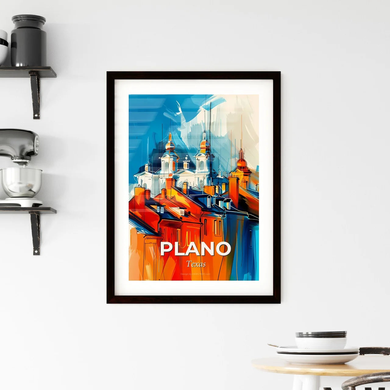 Vibrant Plano, Texas Framed Print