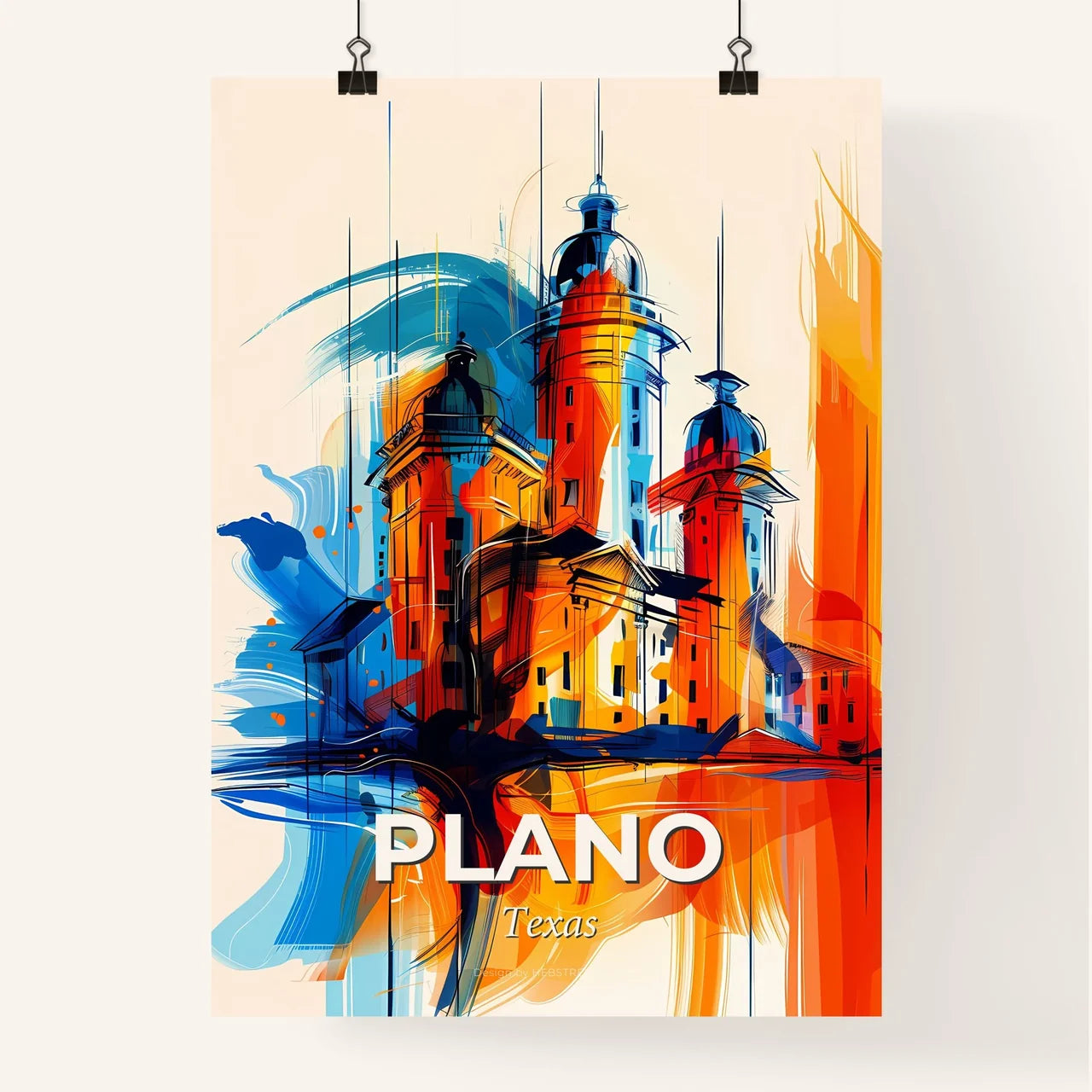 Vibrant Plano, Texas Poster