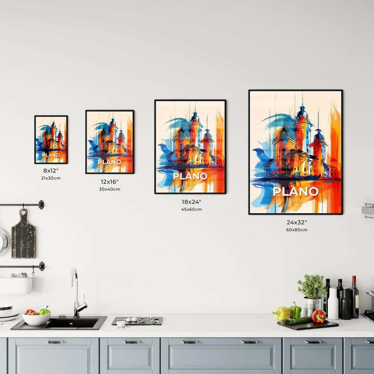 Vibrant Plano, Texas Kitchen Art