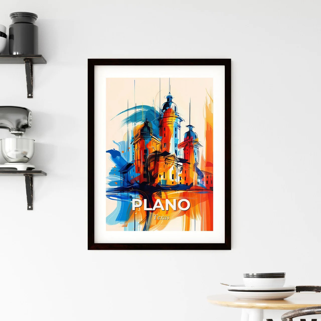 Vibrant Plano, Texas Framed Print