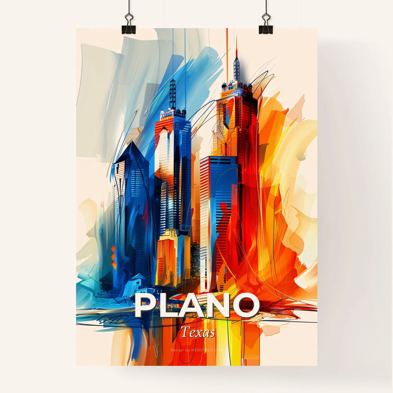 Vibrant Plano, Texas Poster