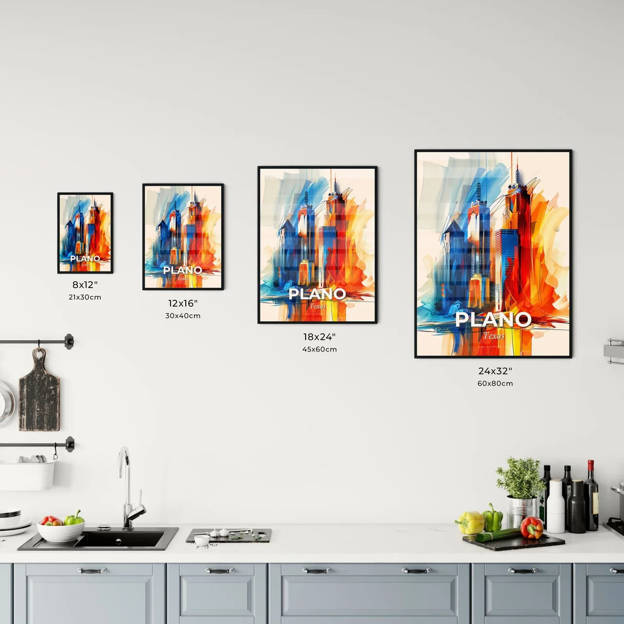 Vibrant Plano, Texas Kitchen Art