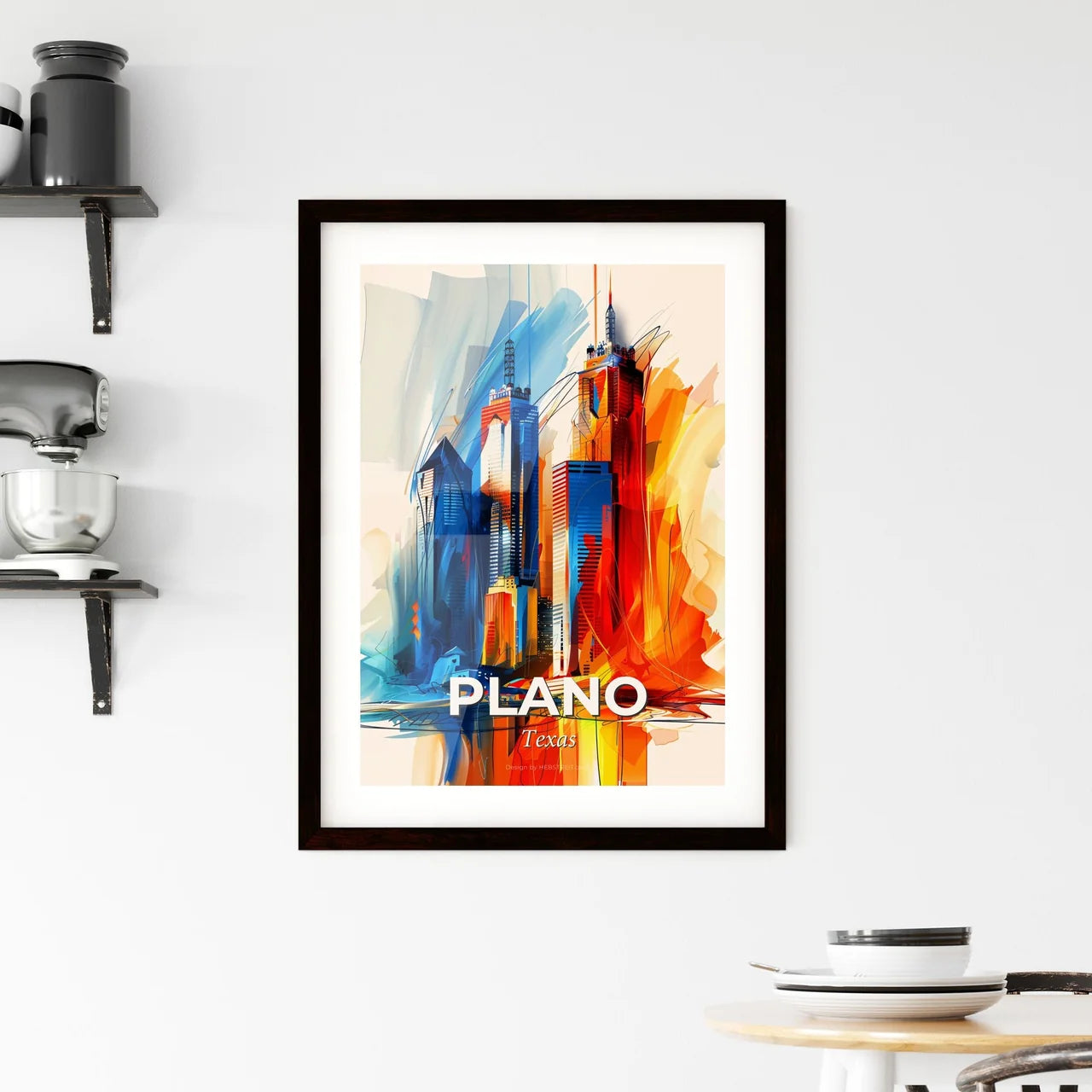 Vibrant Plano, Texas Framed Print