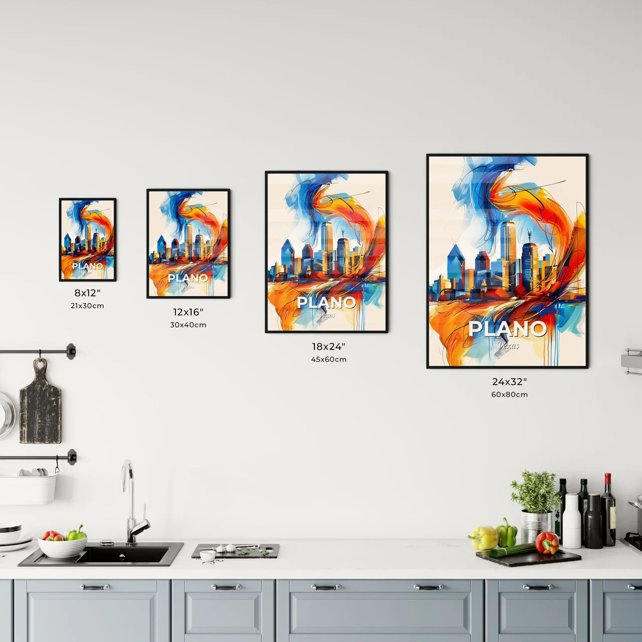 Vibrant Plano, Texas Kitchen Art
