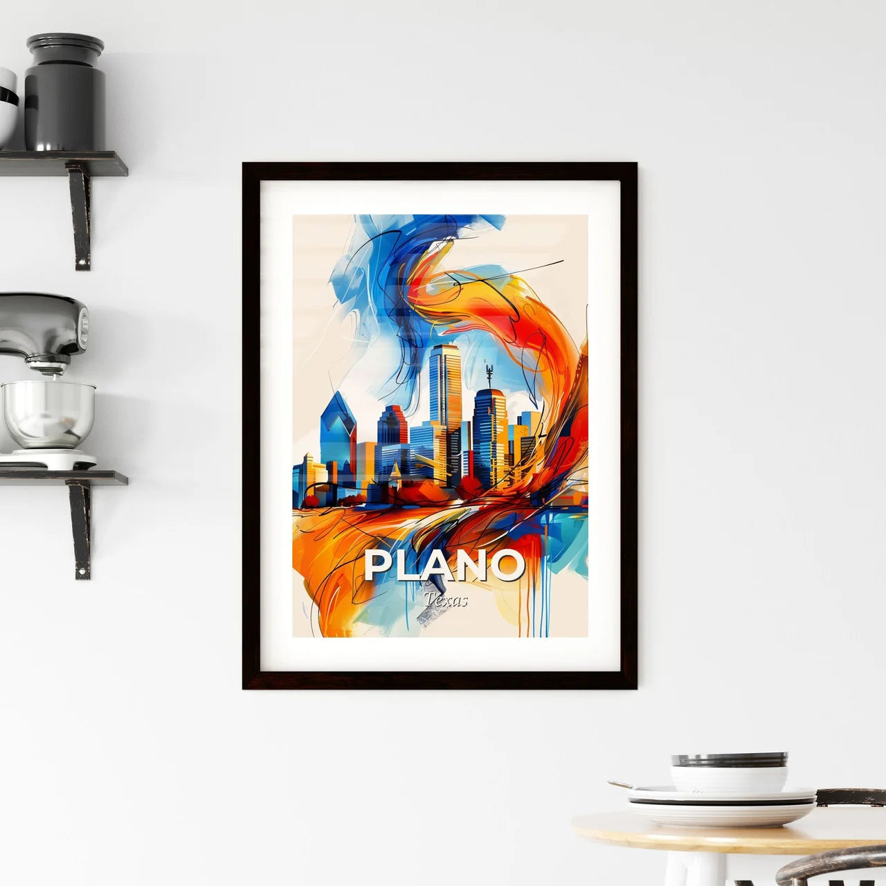 Vibrant Plano, Texas Framed Print
