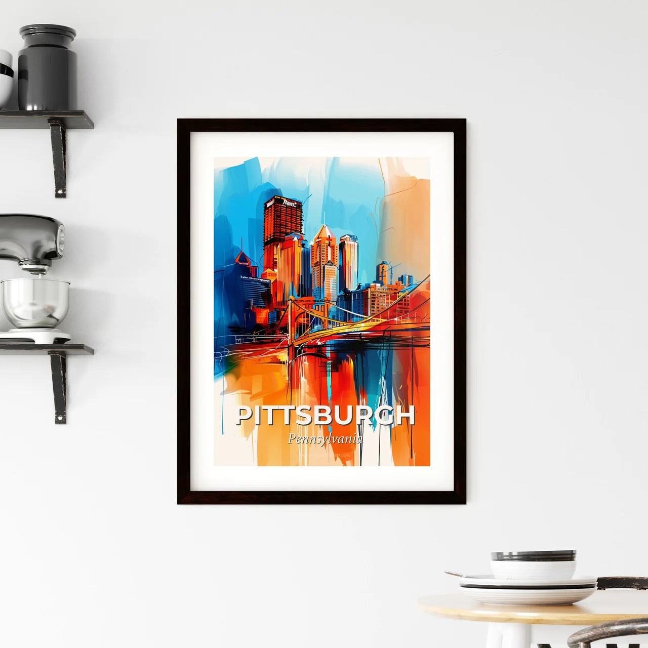 Vibrant Pittsburgh, Pennsylvania Framed Print