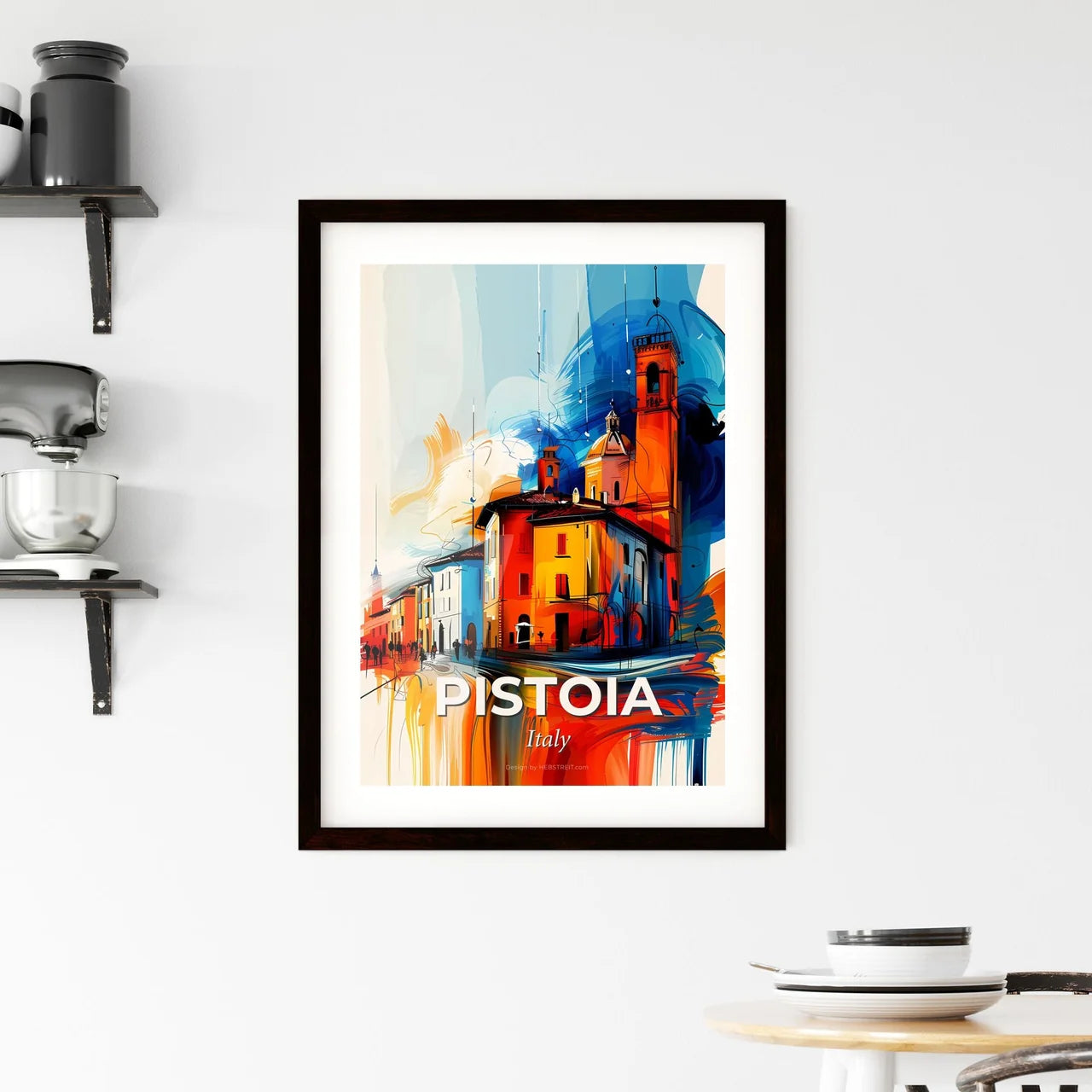 Vibrant Pistoia, Italy Framed Print