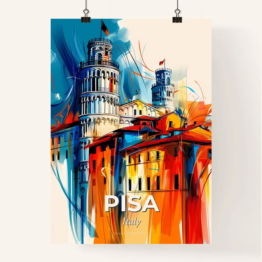 Vibrant Pisa, Italy Poster