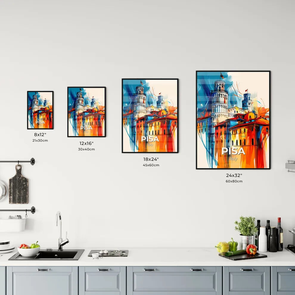 Vibrant Pisa, Italy Kitchen Art