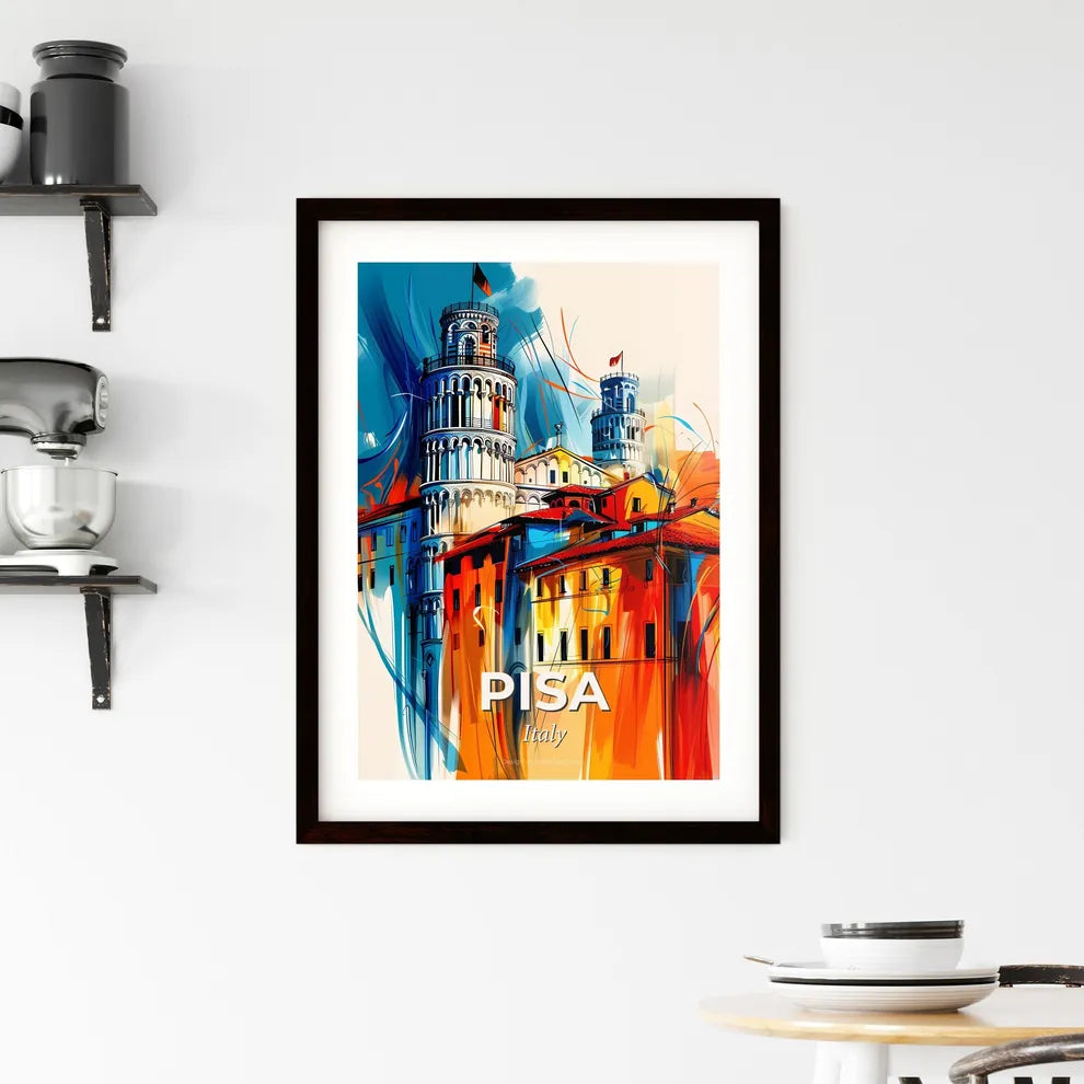 Vibrant Pisa, Italy Framed Print