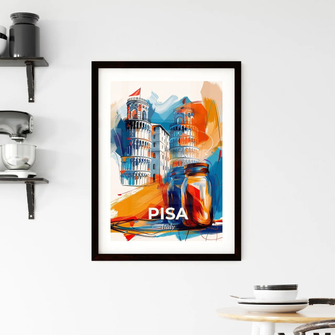 Vibrant Pisa, Italy Framed Print