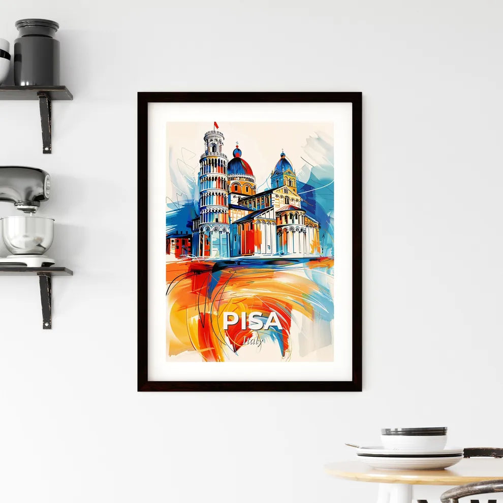 Vibrant Pisa, Italy Framed Print