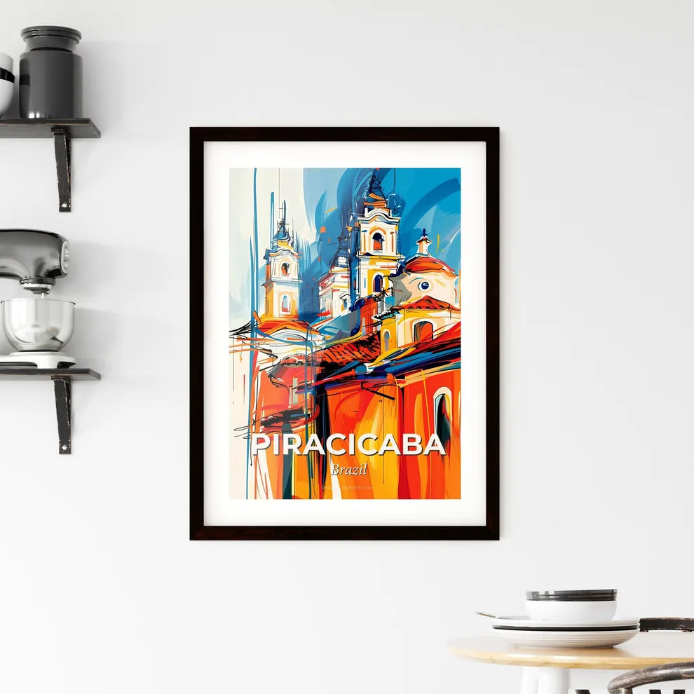 Vibrant Piracicaba, Brazil Framed Print