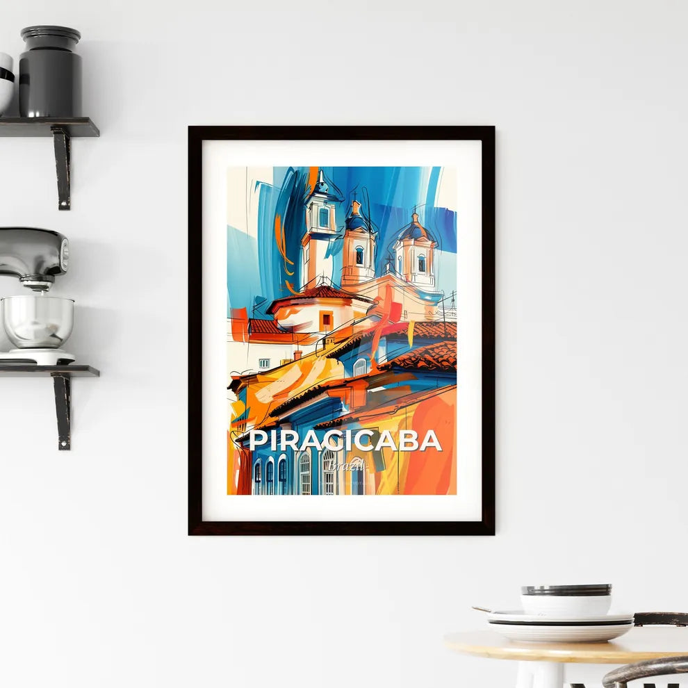 Vibrant Piracicaba, Brazil Framed Print