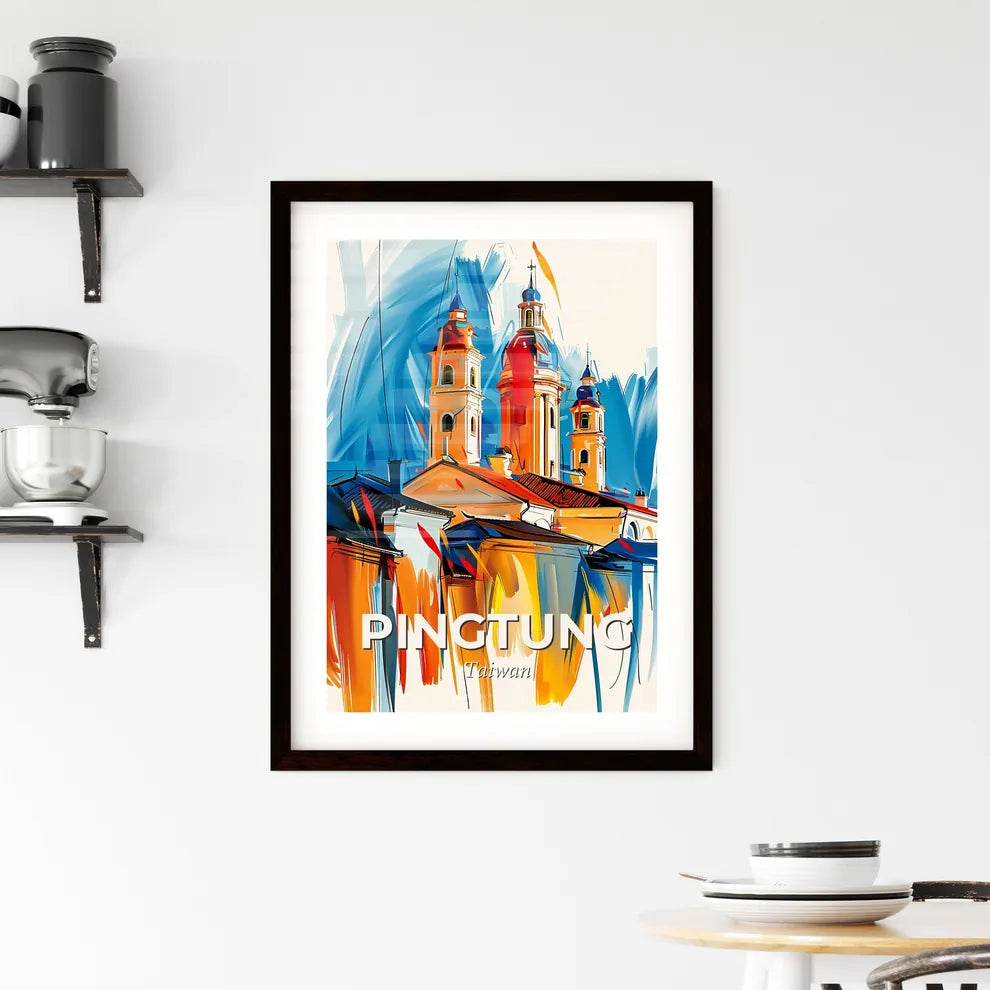 Vibrant Pingtung, Taiwan Framed Print