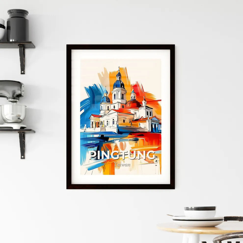 Vibrant Pingtung, Taiwan Framed Print