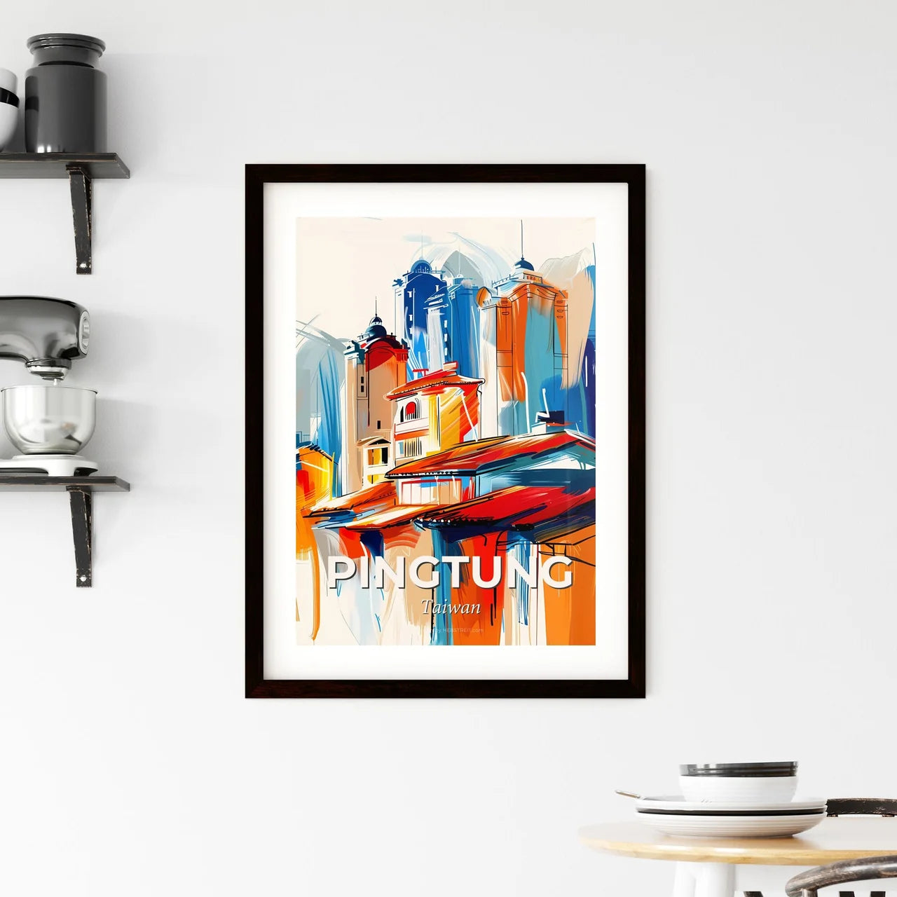 Vibrant Pingtung, Taiwan Framed Print