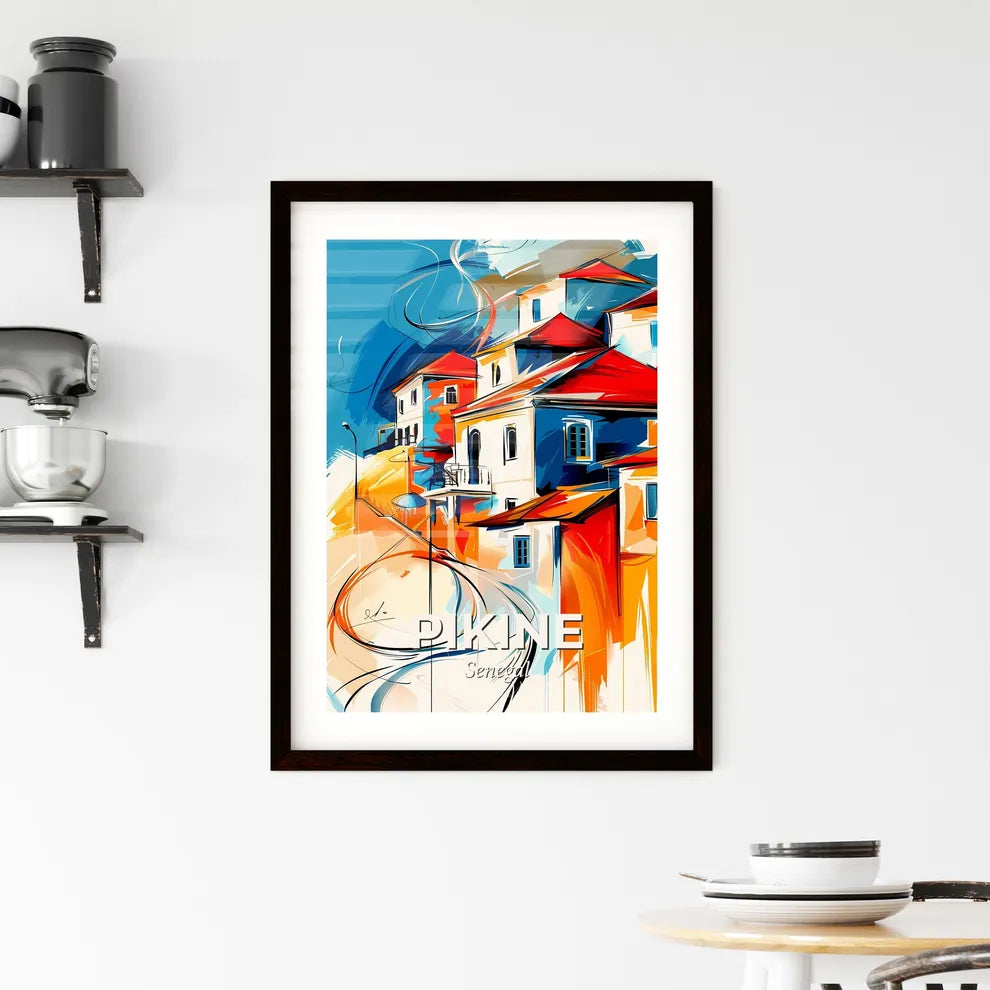 Vibrant Pikine, Senegal Framed Print