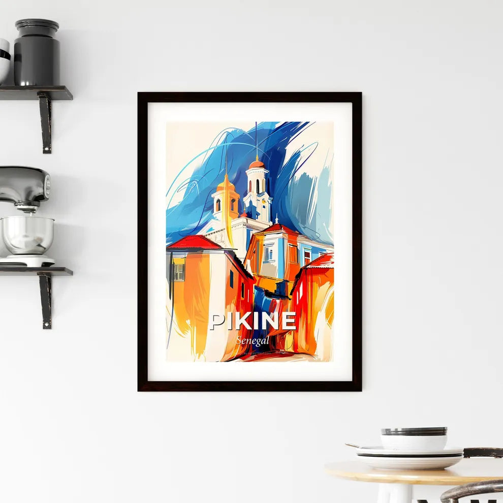 Vibrant Pikine, Senegal Framed Print
