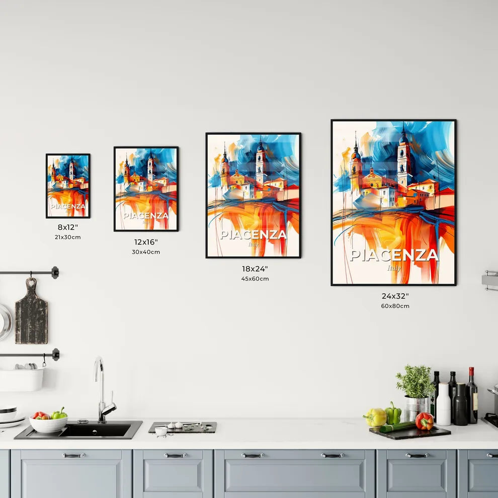 Vibrant Piacenza, Italy Kitchen Art