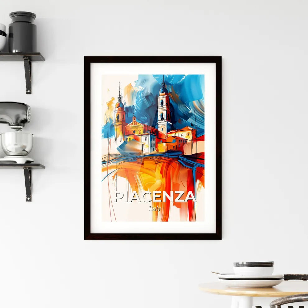 Vibrant Piacenza, Italy Framed Print