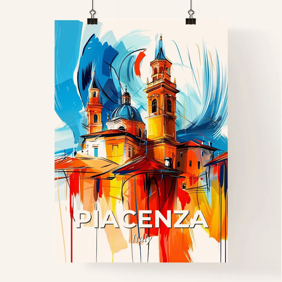 Vibrant Piacenza, Italy Poster