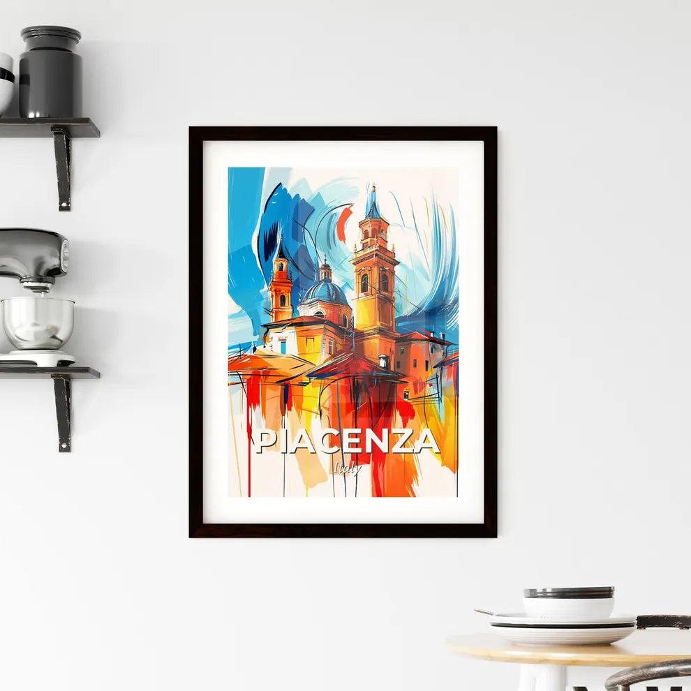 Vibrant Piacenza, Italy Framed Print