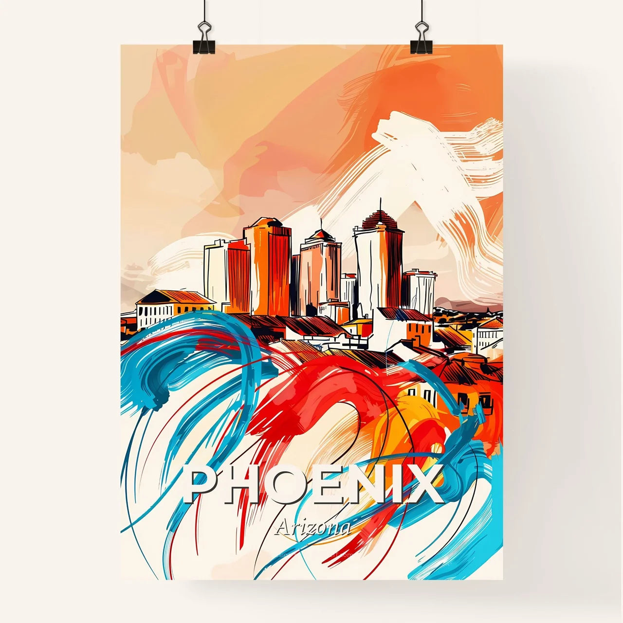 Vibrant Phoenix, Arizona Poster