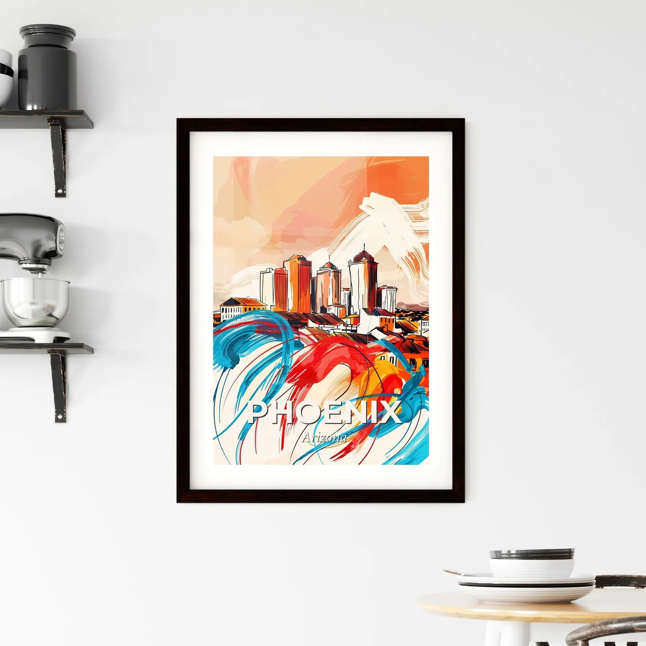 Vibrant Phoenix, Arizona Framed Print