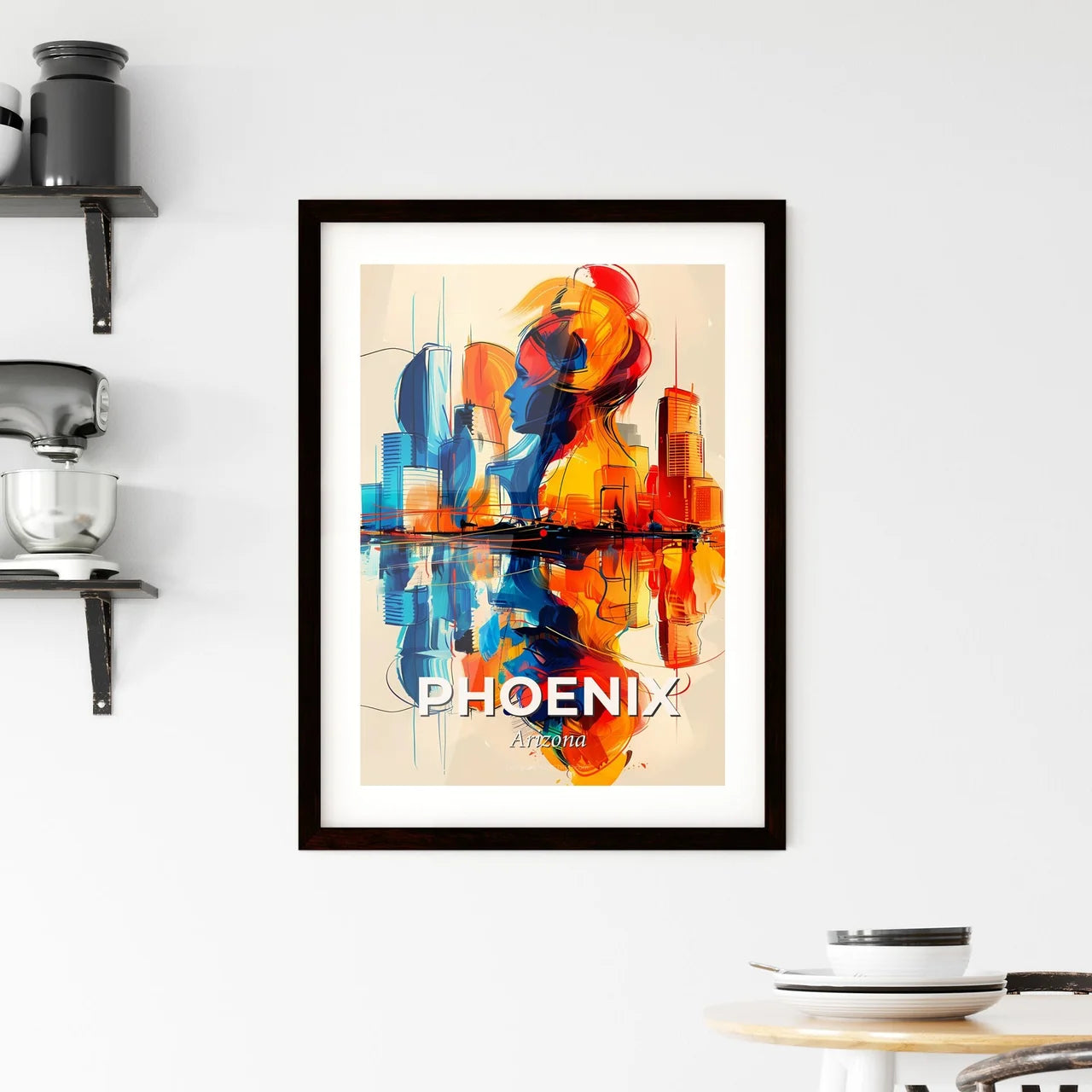 Vibrant Phoenix, Arizona Framed Print