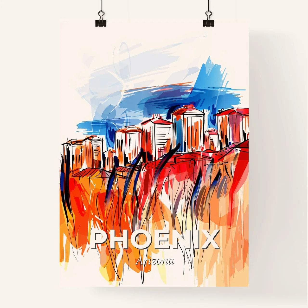 Vibrant Phoenix, Arizona Poster