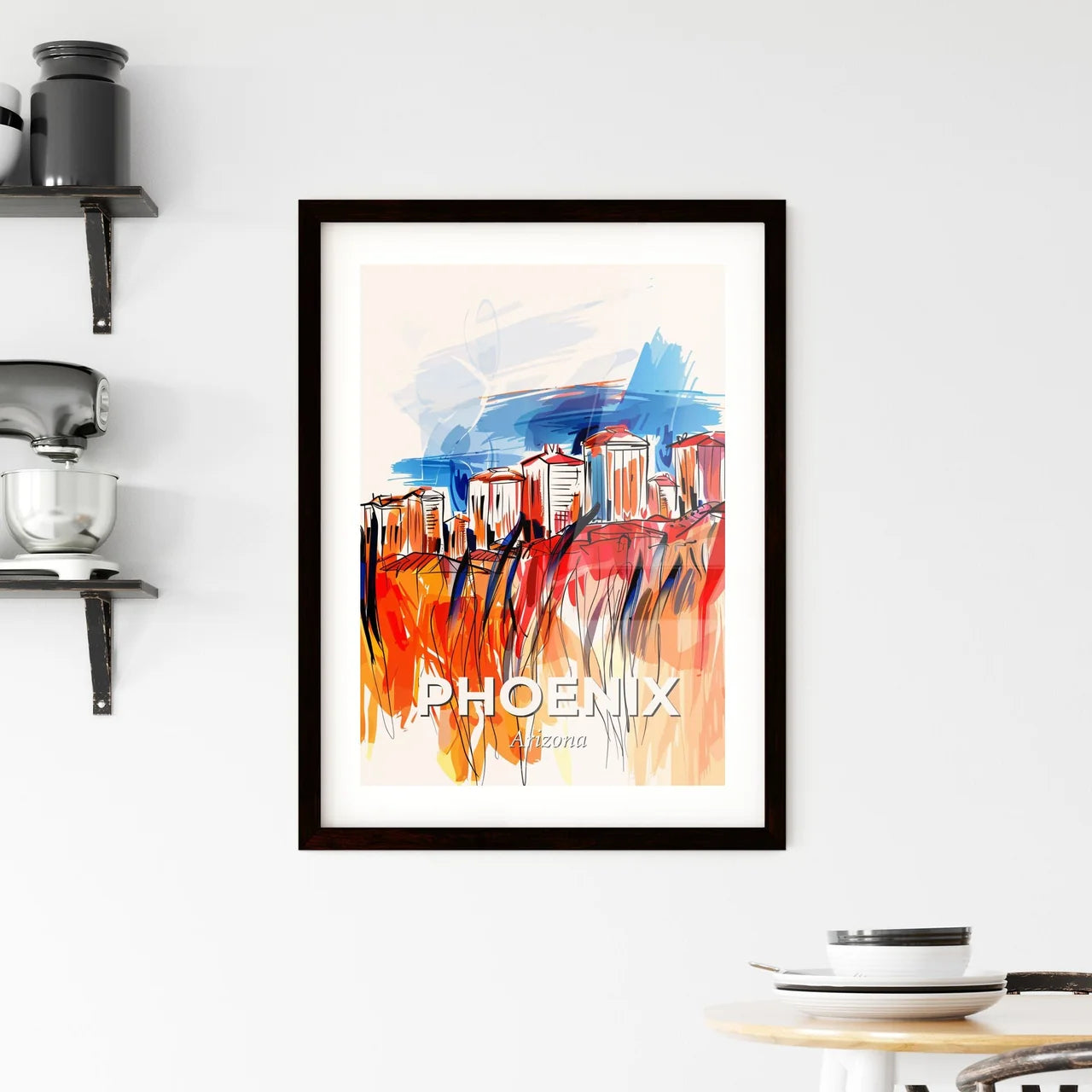 Vibrant Phoenix, Arizona Framed Print